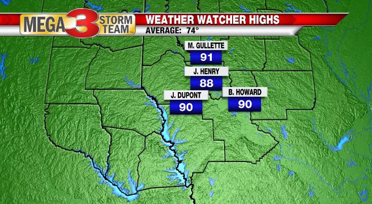 South ArkLaTex Weather Watcher Reports